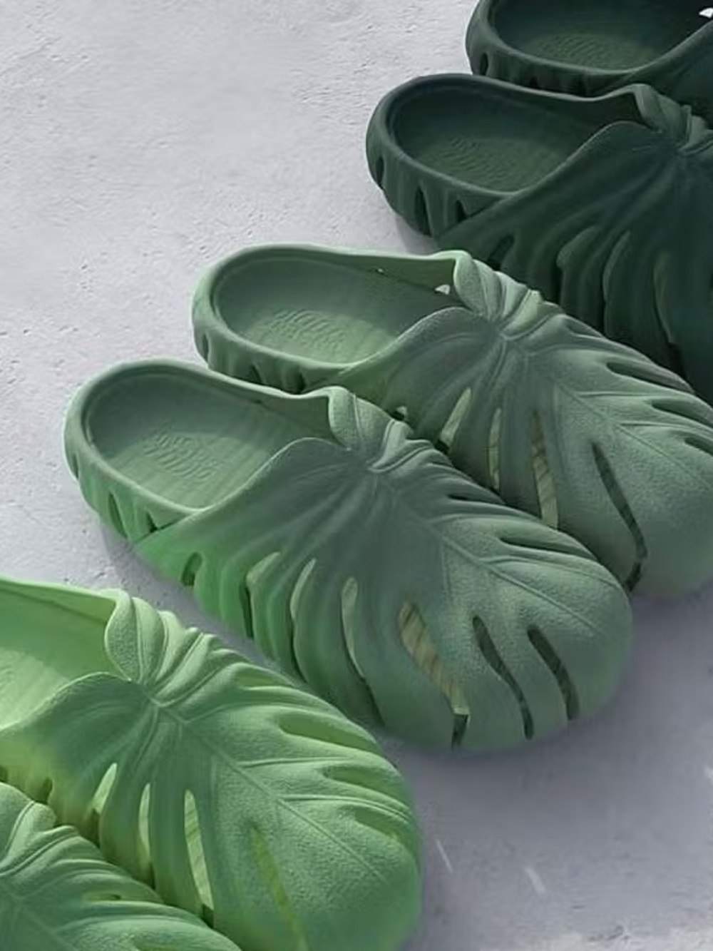 Unsent Studio Monstera Leaf Slip-On Foam Clog